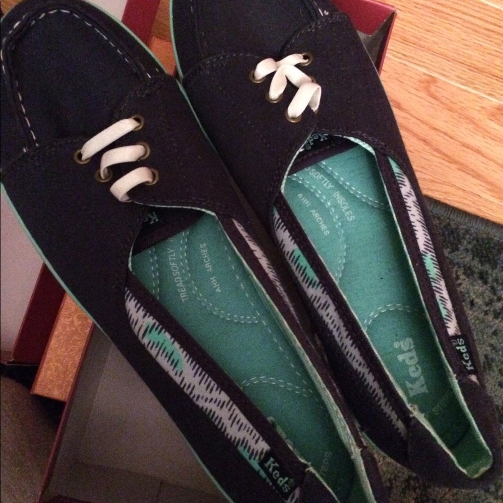 Blue/Green Boat shoes